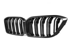 ES#4899978 - BM-0379 - Dry Carbon Front Grille - Elevate your M2 Competition's exterior with AutoTecknic's Full Replacement Dry Carbon Front Grille, a testament to precision and sophistication. - AUTOTECKNIC - BMW