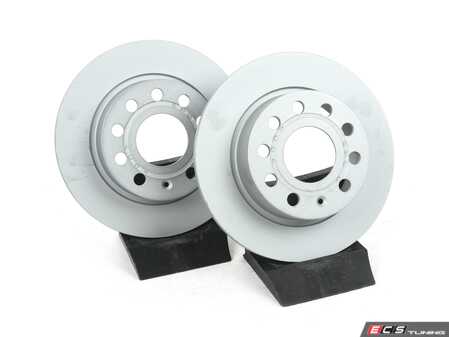 ES#4213650 - RK1283 - Rear Brake Rotors - Pair - Restore the stopping power in your vehicle - EBC - Audi Volkswagen