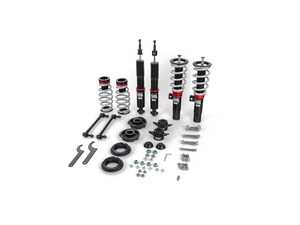 ES#4920882 - 056097la02KT - Tiguan MQB Adjustable Damping Coilover System - With Installation Kit - Features 32 way adjustable damping, variable length, zinc-coated shock bodies and performance sway bar end links. Includes all new mounts, bearings and hardware for a comprehensive suspension package. - ECS - Volkswagen