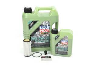 ES#4660944 - 06K115562KT2 - Liqui Moly Molygen Oil Service Kit (0w-20) - Includes Hengst filter and Liqui Moly Molygen New Generation Porsche Spec oil - Assembled By ECS - Porsche