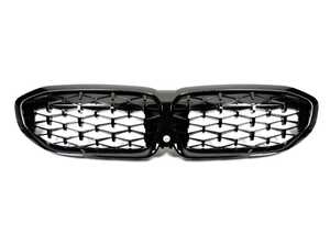 ES#4900078 - BM-0615-GB-DM - Gloss Black Front Grille - G20 M340I - This Gloss Black grille for LCI models delivers a perfect fusion of contemporary design, long-lasting resilience, and high-performance quality. - AUTOTECKNIC - BMW
