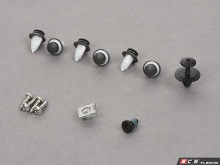 ES#77841 - 51132757697 - Hardware For Air Inlet & Grille - This hardware kit is for the hood scoop section - Genuine MINI - MINI