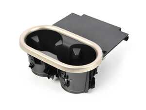 ES#4722920 - 51165A26F87 - Cup Holder - Center Console  - Dual cup holder with silver/bronze trim - Genuine MINI - MINI