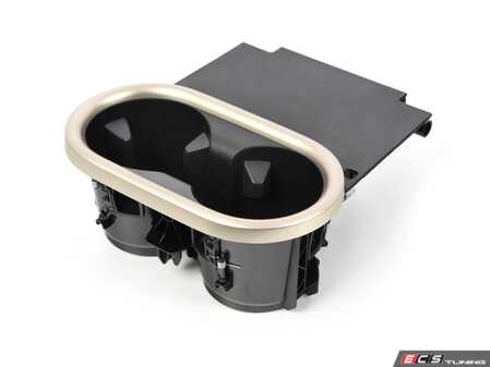 ES#4722920 - 51165A26F87 - Cup Holder - Center Console  - Dual cup holder with silver/bronze trim - Genuine MINI - MINI