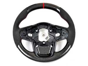 ES#4900297 - TO-0004 - Carbon and Alcantara Steering Wheel  - Featuring premium dry carbon fiber, luxurious leather or Alcantara, and an ergonomic race-inspired design for enhanced grip, performance, and style. - AUTOTECKNIC - BMW