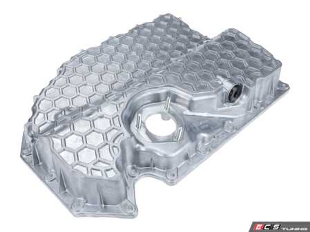 ES#4877295 - 06K103600AA - Cast Aluminum Oil Pan - With Gasket  - A damaged pan can cause catastrophic damage. Includes magnetic drain plug. - URO Premium - Volkswagen