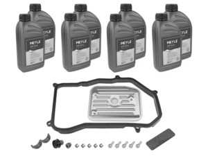 ES#4815539 - 1001350012/XK - Automatic Transmission Service Kit - 7 Liters - Includes a new filter & transmission pan gasket with securing hardware. Includes enough fluid to drain, flush, and fill. - Meyle - Volkswagen
