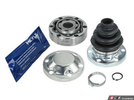 ES#4487530 - 33217547074 - CV Joint Kit - Rear Transmission Side - Includes cv joint with abs ring, boot, grease and installation hardware - Meyle - BMW