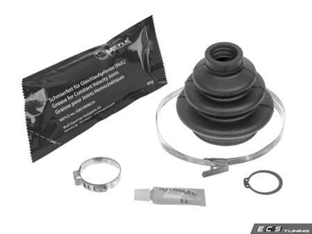 ES#4487531 - 33219067810 - Outer CV Joint Boot Kit - Includes boot, grease and clamps to repair the outer cv joint. - Meyle - BMW