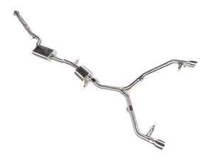 ES#4904361 - IEEXCK8 - IE Catback Exhaust System - B9 A4 - Features high-flow 2.5" piping, 90mm twin exhaust tips, and iE's DroneTrap technology - Integrated Engineering - Audi