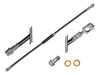 ES#3970744 - 3AA611701A - Front Brake Hose - Priced Each - Rubber hose from metal brake line to caliper body. - Meyle - Volkswagen