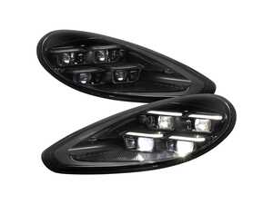 ES#4904937 - LHE-PMR14JM-24HD - 2014-2016 Porsche Panamera 970.2 Projector Headlights LED Facelift Style Black - Set - Plug & Play Lighting Solution - US Spec Set - Add new life to the front of your Porsche! - Spec-D Tuning - Porsche