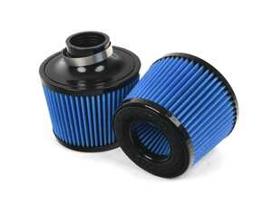ES#4899181 - BMS-N54-DCIR-B - Replacement BMS DCI Filters - Blue - High-flow replacement filters for N54 DCI, pre-oiled with clamps. - Burger Motorsports - BMW
