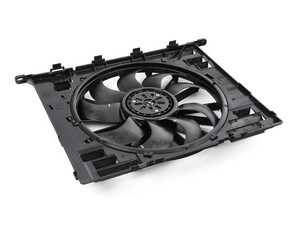 ES#4181623 - 17427953400 - Auxiliary Fan with Shroud - 600W - Genuine BMW replacement elextric fan assembly with the fan shroud - Genuine BMW - BMW
