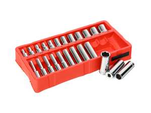 ES#4368707 - OEM18622 - 22 Piece 1/4 Drive Deep/Shallow Socket Set With Tray (Metric) - The GreatNeck 24 Piece Metric Socket Set is manufactured using high quality chrome vanadium steel for strength, durability and resistance to corrosion. - Great Neck  - 