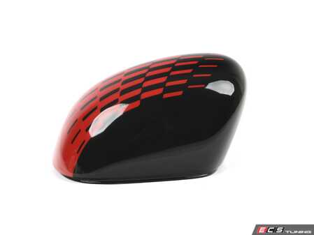 ES#4836053 - 51165B338E1 - JCW Mirror Cap - Left Side  - Mounts to the factory side mirror in the front - Genuine MINI - MINI