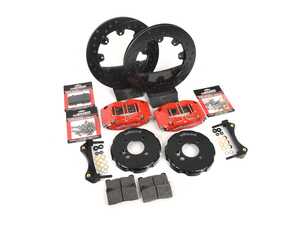 ES#3550876 - 140-8528-DR - Wilwood Dynapro 4 Piston Radial Front Kit 12.19in Drilled Red - Featuring 4 piston calipers, 2 piece rotors, and performance brake pads - Wilwood - MINI