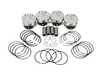 ES#3675520 - 345812 - JE Performance Forged Piston Set - Includes rings, wire locks, and 22mm wrist pins - 82.5mm bore (stock), 9.6:1 CR, 92.8mm stroke (stock) - JE Piston - Audi Volkswagen