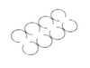 ES#3675520 - 345812 - JE Performance Forged Piston Set - Includes rings, wire locks, and 22mm wrist pins - 82.5mm bore (stock), 9.6:1 CR, 92.8mm stroke (stock) - JE Piston - Audi Volkswagen