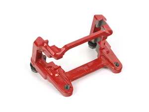 ES#4022539 - 8W0615426HQC8 - Rear Caliper Carrier (Red) - Right - Mounting bracket for the rear caliper. Includes pad retaining pin. - Genuine Volkswagen Audi - Audi