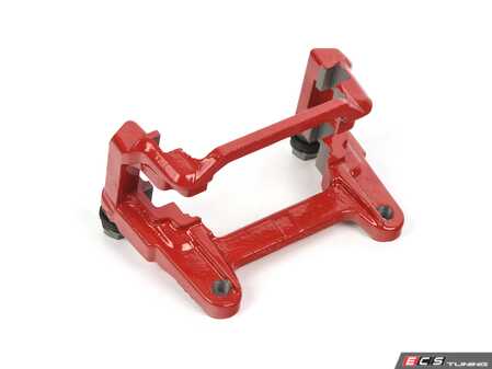 ES#4022539 - 8W0615426HQC8 - Rear Caliper Carrier (Red) - Right - Mounting bracket for the rear caliper. Includes pad retaining pin. - Genuine Volkswagen Audi - Audi