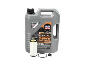 ES#4905644 - c7a6fl20srvKT - Liqui Moly Top Tec 4200 - Oil Service Kit (5W-30) - Oil, Drain plug, and filter - Assembled By ECS - Audi