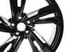 ES#4847752 - 3CM601025MAX1 - 20" Angled Split 5 Spoke Wheel - Priced Each  - 20"x8 ET34 5x112 - Gloss Black - Genuine Volkswagen Audi - Volkswagen