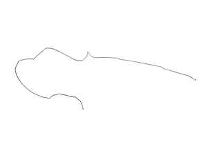 ES#4007758 - 5WA614742D - Brake Line - Right - Main brake line from front to rear of vehicle for right side. - Genuine Volkswagen Audi - Volkswagen