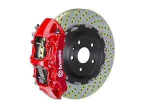 ES#4905874 - 1N1.9088A2 - Front Brembo GT 6 Piston Big Brake Kit (380x34mm) - Upgrade to 2 piece rotors (drilled), 6 piston calipers (RED), & high performance Brembo pads - Brembo - MINI