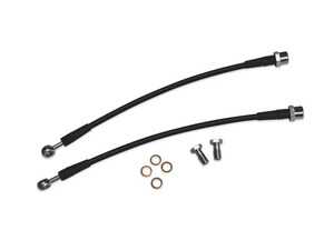 ES#4905886 - 034-303-0025 - Rear Stainless Steel Braided Lines - Pair B9/B9.5 Audi A4/S4, A5/S5/RS5, Q5/SQ5 - Replace your stock rubber brake hoses with these performance-minded stainless steel braided lines - 034Motorsport - Audi
