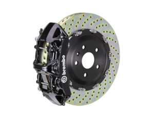 ES#4905879 - 1N1.9088A1 - Front Brembo GT 6 Piston Big Brake Kit (380x34mm) - Upgrade to 2 piece rotors (drilled), 6 piston calipers (Black), & high performance Brembo pads - Brembo - MINI