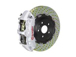 ES#4905881 - 1N1.9088A3 - Front Brembo GT 6 Piston Big Brake Kit (380x34mm) - Upgrade to 2 piece rotors (drilled), 6 piston calipers (Silver), & high performance Brembo pads - Brembo - MINI