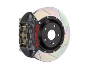 ES#4906228 - 1P2.8005AS - Front Brembo GT-S 4 Piston Big Brake Kit (345x28mm) - Upgrade to 2 piece rotors (slotted), 4 piston cast Monoblock calipers (black), & high performance Brembo pads - Brembo - MINI