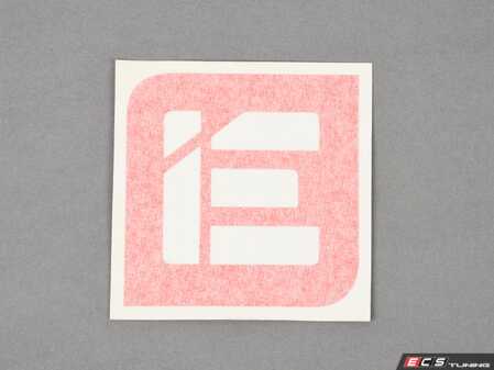 ES#4882936 - IEGRUU17-5 - 4" X 4" Die Cut IE Sticker - Red - Strike fear into the hearts of slower vehicles with this IE logo vinyl sticker in your choice of color. - Integrated Engineering - Audi Volkswagen Porsche