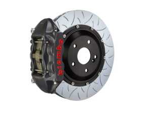 ES#4906327 - 1P3.8005AS - Front Brembo GT-S 4 Piston Big Brake Kit (345x28mm) - Upgrade to 2 piece rotors (T3 slotted), 4 piston cast Monoblock calipers (black), & high performance Brembo pads - Brembo - MINI