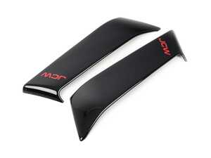 ES#4875552 - 51435B3C626 - JCW C Pillar Panel Set - High Gloss Black  - Muscular designed C pillar that snap into place, contain JCW red letting - Genuine MINI - MINI