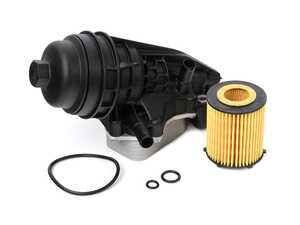 ES#4900206 - 270180050064 - Oil Filter Housing - With Cooler H807H - Assembly with oil cooler - Mounted to the engine block and houses the engine oil filter - Hengst - Mercedes Benz