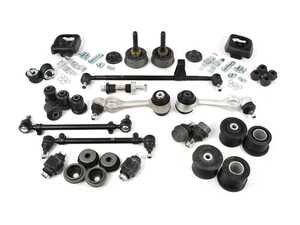 ES#4708778 - 10001-00888 - Mercedes-Benz W126 Guide Track Control Arms / Suspension Bushings / Drivetrain Mounts Set - 26 Piece Kit - Featuring Hamburg Technic Front Suspension & Drivetrain Mount Refresh Kit! - Hamburg Tech - Mercedes Benz