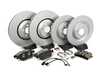 ES#4819450 - 4H0615301AN-PKT1 - Front And Rear Brake Service Kit  - Featuring ECS V5 Plain rotors, ECS DD23 Daily Driver brake pads, sensors, and hardware - Assembled By ECS - Audi