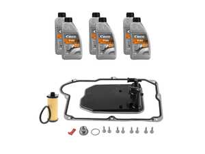 ES#4684317 - 2463772400kit1 - Mercedes-Benz 7 Speed Dual Clutch Transmission Oil Service Kit - 724.0 - The 724.0 Transmission was installed in many chassis including the V177, C117, C118, X157, H247, chassis also referred to as 2019 + -Class, B-Class, 2014-2023 CLA-Class, 2015-2020 GLA classes. - Vaico - Mercedes Benz