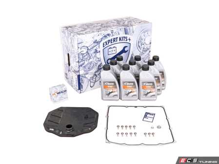 ES#4865329 - 9A731718900KIT2 - Porsche PDK Transmission Service Kit - Includes 9 liters of Porsche spec fluid, filter, gasket, drain plugs and all hardware needed to service your 8-speed ZF 8DT80 gearbox. - Vaico - Porsche