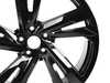 ES#4847752 - 3CM601025MAX1 - 20" Angled Split 5 Spoke Wheel - Priced Each  - 20"x8 ET34 5x112 - Gloss Black - Genuine Volkswagen Audi - Volkswagen