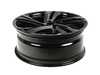 ES#4847752 - 3CM601025MAX1 - 20" Angled Split 5 Spoke Wheel - Priced Each  - 20"x8 ET34 5x112 - Gloss Black - Genuine Volkswagen Audi - Volkswagen