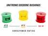 ES#4906632 - UH013-DRA - Unitronic Red Dogbone Mount Cap & Bushing EVO Kit - Designed for existing customers looking to upgrade to the stiffest Red (Race) Polyurethane Bushings. - Unitronic - Audi Volkswagen