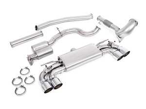 ES#4906660 - UH063-EXA-RC - Unitronic Performance Turbo-Back Exhaust System - Round Chrome Tips - features a CFD optimized upper downpipe section with a GESi 5" UHO+ catalytic converter which flows into 3-inch T304 Stainless Steel mandrel bent tubing - Unitronic - Volkswagen
