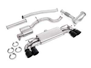 ES#4906661 - UH063-EXA-RB - Unitronic Performance Turbo-Back Exhaust System - Round Black Tips - features a CFD optimized upper downpipe section with a GESi 5" UHO+ catalytic converter which flows into 3-inch T304 Stainless Steel mandrel bent tubing - Unitronic - Volkswagen