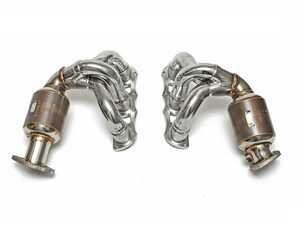 ES#4907261 - FS.POR.981.SHDR - Fabspeed Porsche 981 Boxster/Cayman Sport Headers (2013-2016) - Featuring 200 cell HJS catalytic converters,. Delivers gains of 13 wheel horsepower and 10 ft-lbs of torque. Experience a noticeable increase in exhaust volume, paired with a refined, aggressive sports car tone. - Fabspeed - Porsche