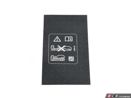 ES#2848685 - 71228652135 - LABEL "TOWING" - Genuine BMW - BMW