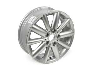 ES#2775628 - 36116855117 - 508 MINI Radial Spoke Wheel 16" (5x112) Silver - Priced Each - 5.5JX16 ET:46 - Genuine MINI - MINI