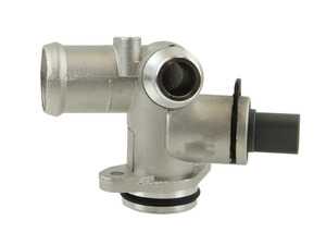 ES#4907691 - 06D121132C - Upgraded Aluminum Coolant Hose Flange - Located rear engine, this flange houses the temp sensor - Rein - Audi